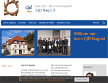 Tablet Screenshot of cjd-nagold.de